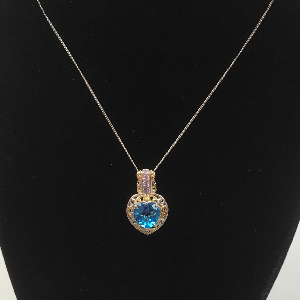 💎Marambaia Topaz & Tanzanite Pendant💎 - Picture 3 of 8